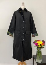 Barbour X Hackney Black Wax Jacket £279 Size Uk 8 Eu 34 Usa 4 Small Net A Porter