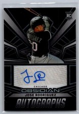2023 Panini Chronicles #OA-JR Jose Rodriguez Obsidian Autographs DVS 3170