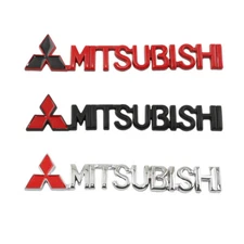 3D Car Body Side Fender Rear Trunk Emblem Badge Sticker Decal For Mitsubishi