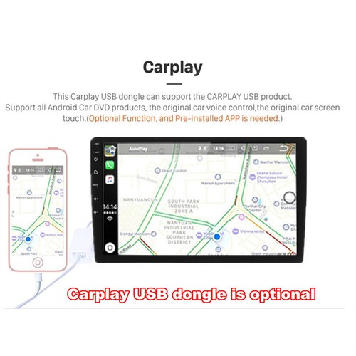 1DIN 10" Android 9.1 Auto Stereo Radio GPS Navigation 2GB+16GB 3G 4G Bluetooth - Bild 10 von 12