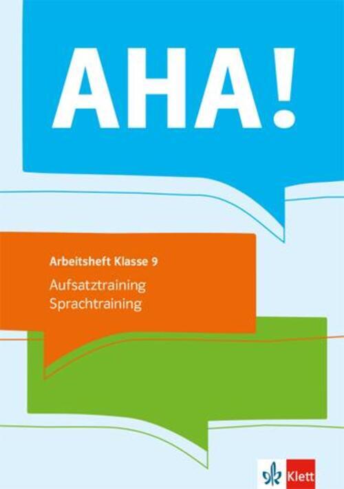 Thumbnail - Aha 9. Aufsatztraining / Sprachtraining | Schülerarbeitsheft Klasse 9