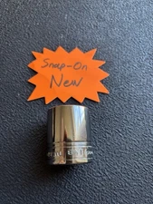 snap-on tools 1/2" drive chrome shallow 6 point TW361 1-1/8 inch new sae