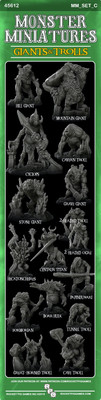 GIANTS & TROLLS COLLECTION Giant Resin 3D Printed Fantasy Miniature D&D Tabletop