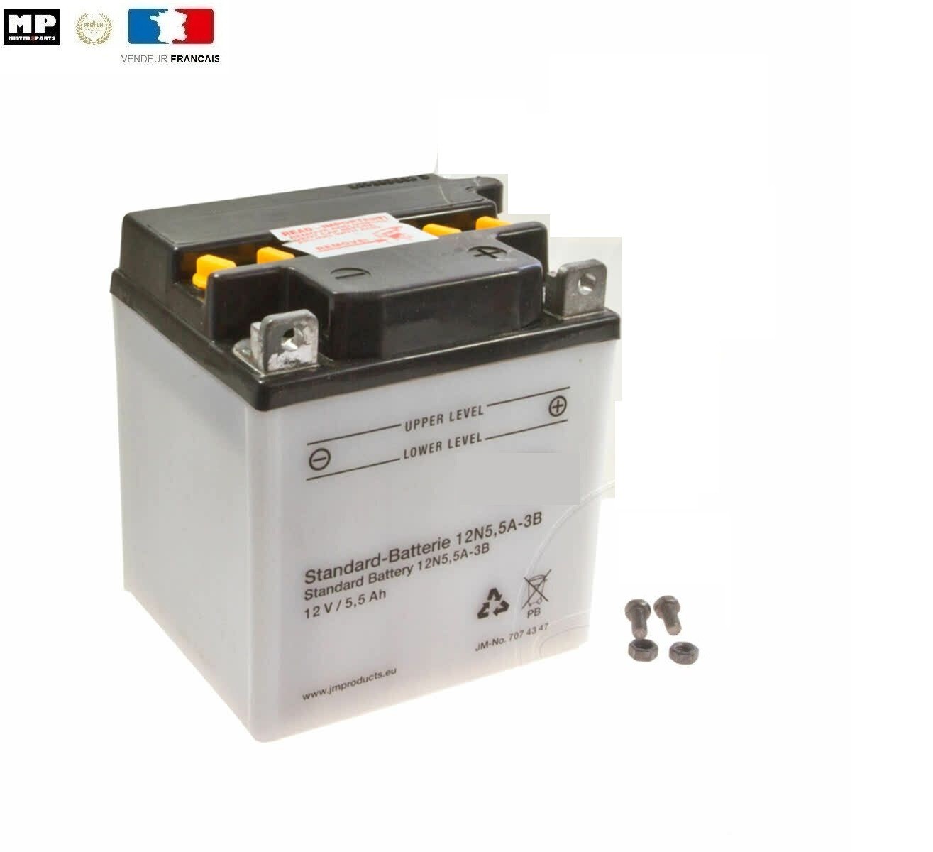 Batterie Moto 12N5.5A-3B : Fini les Démarrages Difficiles sur YAMAHA RD 125 LC