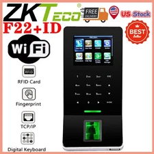 ZK F22 + ID Card WIFI TCP/IP Time Clock Fingerprint Door Access Control System
