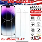 Tempered Glass Screen Protector For iPhone16 15 14 13 12 11 Pro Max X XS lot
