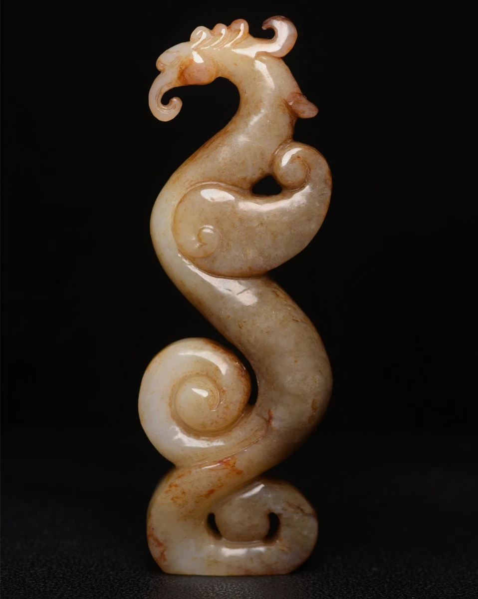 玉石彫刻　中国美術　玉細工　鳳凰 鸟凤凰玉中国风雕像、雕像| eBay