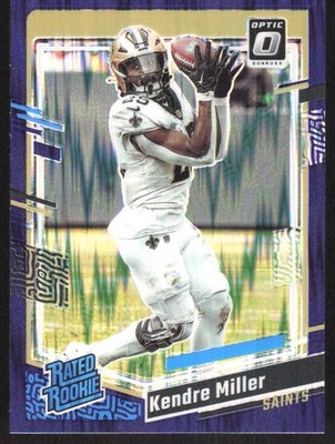 1699L 2023 Donruss Optic #284 Kendre Miller Purple Shock