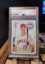 2018 Topps Heritage High Number - Color Swap Var Shohei Ohtani #600 (RC) Pop 61 