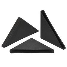 50Pcs Corner Protectors 3x50mm Plastic Right Angle Corner Guards Cushion Black