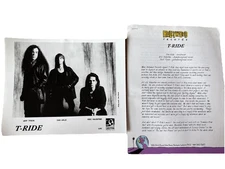 T-Ride Band Press Kit 8 x 10 Photo. Jeff Tyson, Dan Arlie & Eric Valentine