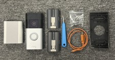 Ring Battery Doorbell Plus w/ 2x Ring Batteries & Ring Chime - Satin Nickel