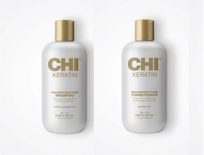CHI Keratin Reconstructing Hair Combo Shampoo & Conditioner - 12 Unzen - 355ml