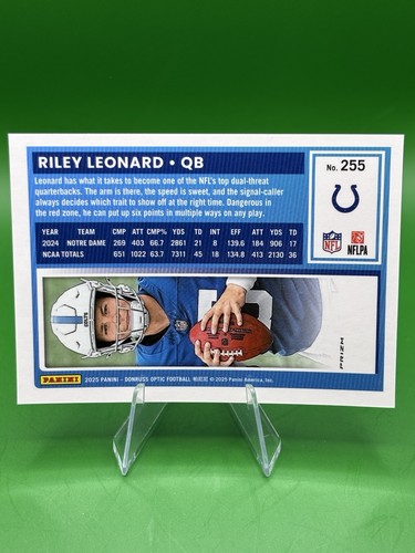 Lot parallèle recrue cotée optique Donruss 2025 Riley Leonard Demetrius Knight - Photo 13/13