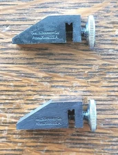 (2) Vintage L. S. Starrett No. 298 Key Seat Rule Clamps Machinist Tools USA   