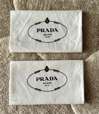 Pair Prada Milano Dustbag for Shoes or Travel Dust Bag