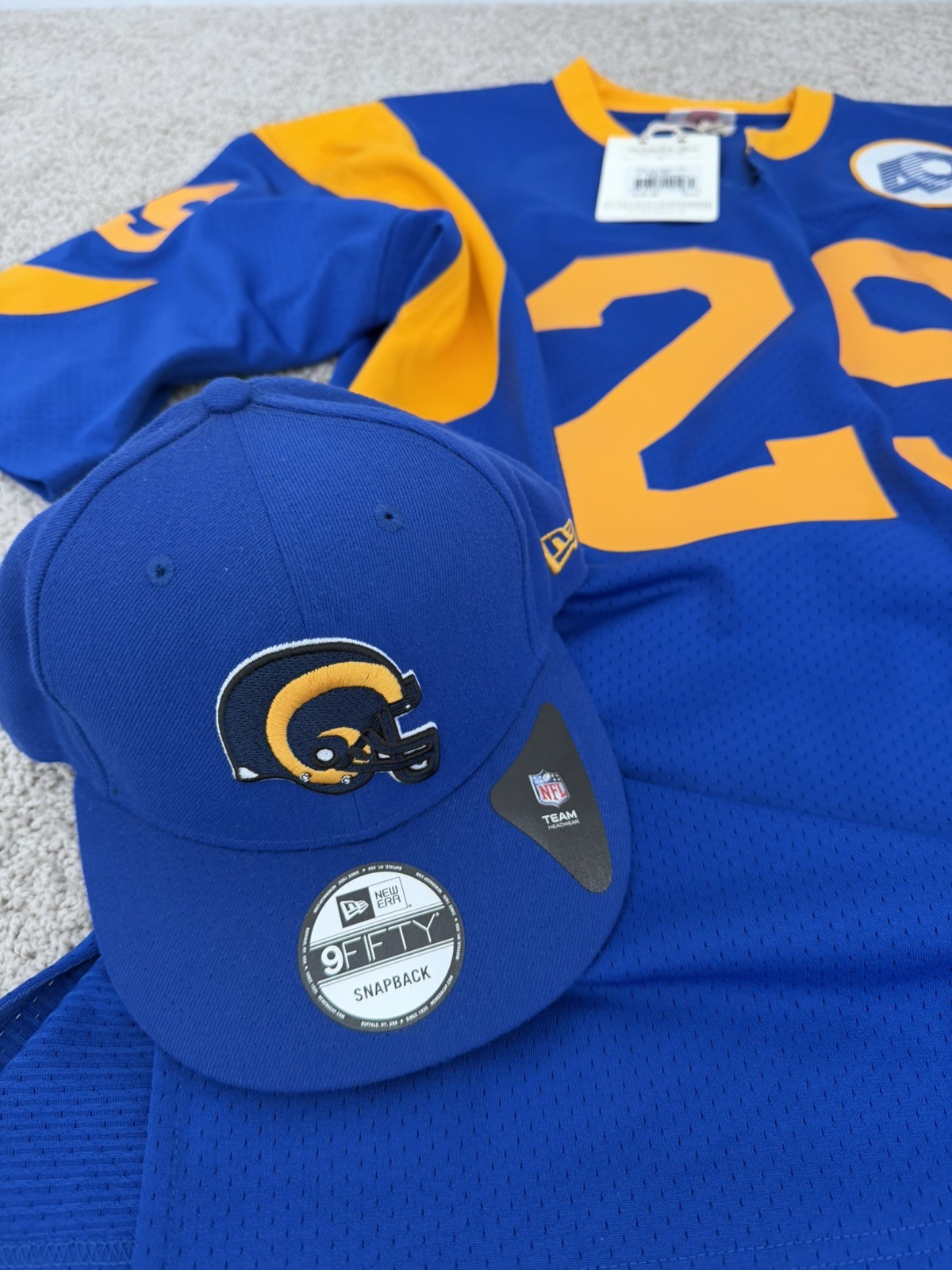 Authentic Mitchell and Ness Eric Dickerson Rams Jersey 44