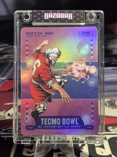 Bo Jackson Battle Arena Tecmo Bowl Muffin Man Baker Mayfield Gum Foil #BG30