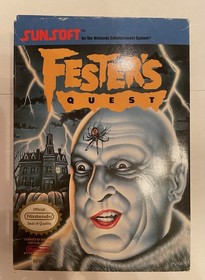Fester's Quest Nintendo NES completo di scatola CIB con poster e tutti gli inserti