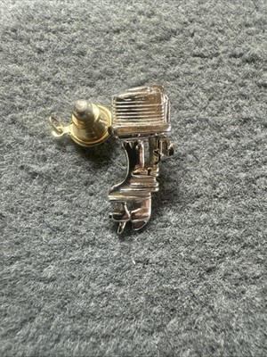 Vintage Outboard Motor Pin Tie Tack