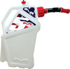 MATRIX CONCEPTS Moto M3 Utility Fuel Gas  Jug - 5 Gal - White/USA M5-107