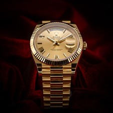 Rolex Day-Date 40 228238 Yellow Gold Champagne Dial Roman 40mm Complete Set 6