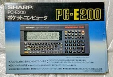 Sharp PC-E200 Pocket Computer Vintage Programmable Calculator Japan 4xAA Used
