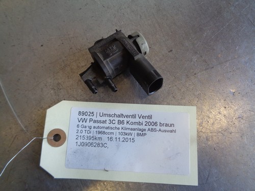 VW Passat 3C B6 Umschaltventil Ventil 1J0906283C 2.0 TDi 103kW BMP 89025