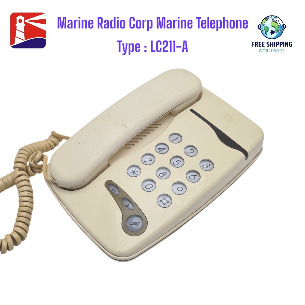 MRC Marine Telephone LC-211A. Industrial Rugged. Made in Japan | eBay