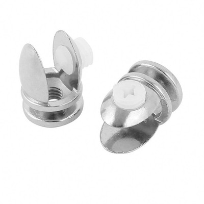 4 Stück Adjustable Shelf Support Clamp Clip Silberton für Glasdicke 5mm 8mm