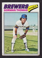 1977 Topps Gorman Thomas #439 Brewers Vintage MLB VG-EX