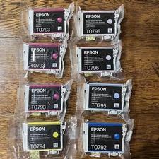 8 OEM Epson 79 T079 Ink Cartridges for Stylus 1400/Artisan 1430 Exp Date Unknown
