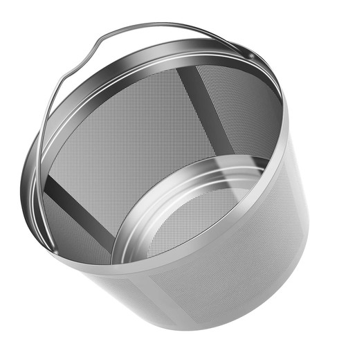 Stainless Steel Reusable Coffee Filters Basket 8 12 Cup Sturdy Permanent Coff...