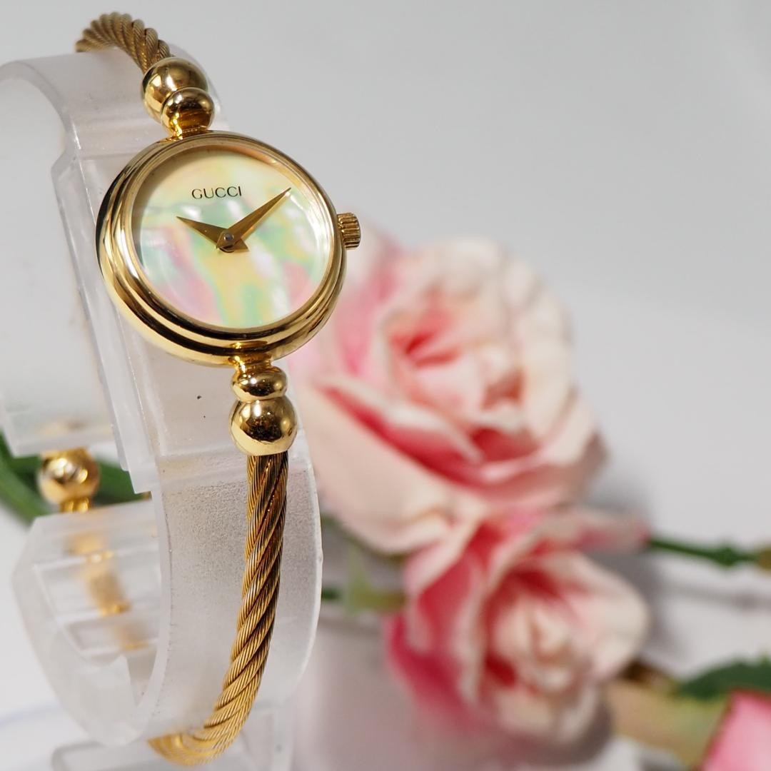 Good Condition GUCCI Bangle Watch 2700 Shell Watch BoxGUCCI,18551 thumbnail 2