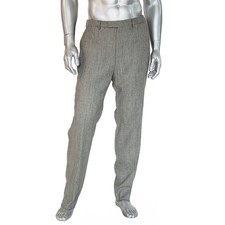 GUCCI PANTS MENS SHARKSKIN DESIGN WOOL BLEND TROUSERS sz 50 L / LARGE