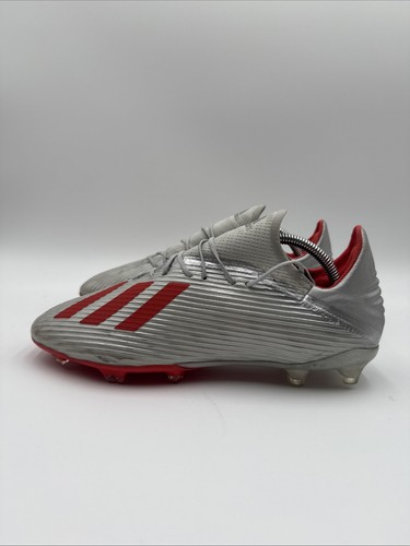 Adidas X 19.2 FG Silver Hi Res Red Soccer Cleats Size 10 F35386 - Picture 6 of 9