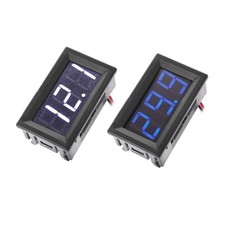 Mini Digital Voltmeter 2-Wire Blue LED Display Panel Volt Test Meter DC 5-12
