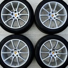 Genuine Porsche Cayenne 20" Silver Alloy Wheels 9J 10.5J Pirelli Tyres 275 & 305