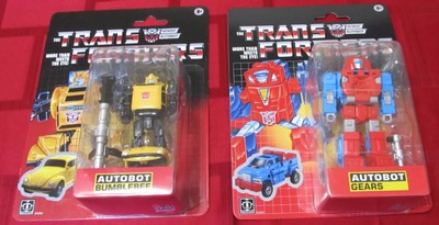 Transformers Toys Retro G1 Autobot Gears & Bumblebee IN HAND Exclusive