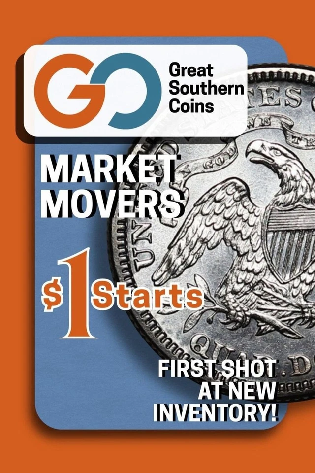 Market Movers Monday $1 n' Roll Rare Coin Auctions