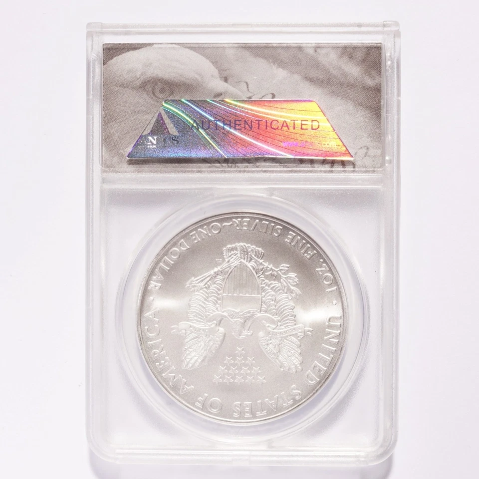 2009 Silver American Eagle Dollar ANACS MS70 First Strike - Image 2 of 2