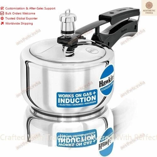 Hawkins Stainless Steel Pressure Cooker 1.5 litres Silver Color Best Gift