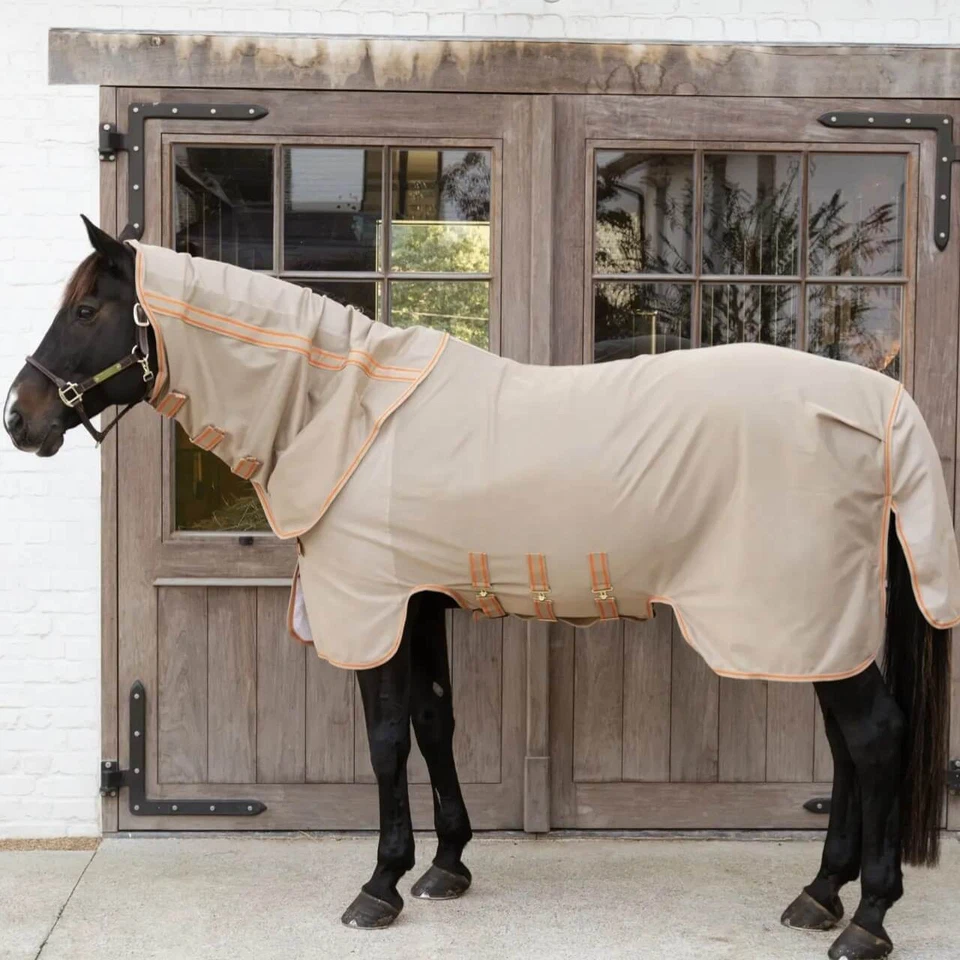 Kentucky Horsewear Beige/Orange 155 Fliegendecke Comfort mit Halsteil - Bild 2 von 4