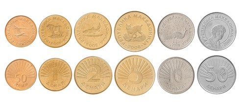 North Macedonia 50 Deni - 50 Denari Set, 1993-2017, KM #1-32, Extremely Fine