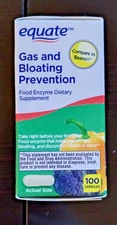 Equate Food Enzyme Dietary Supplement Gas and Bloating Prevention 100-COUNT