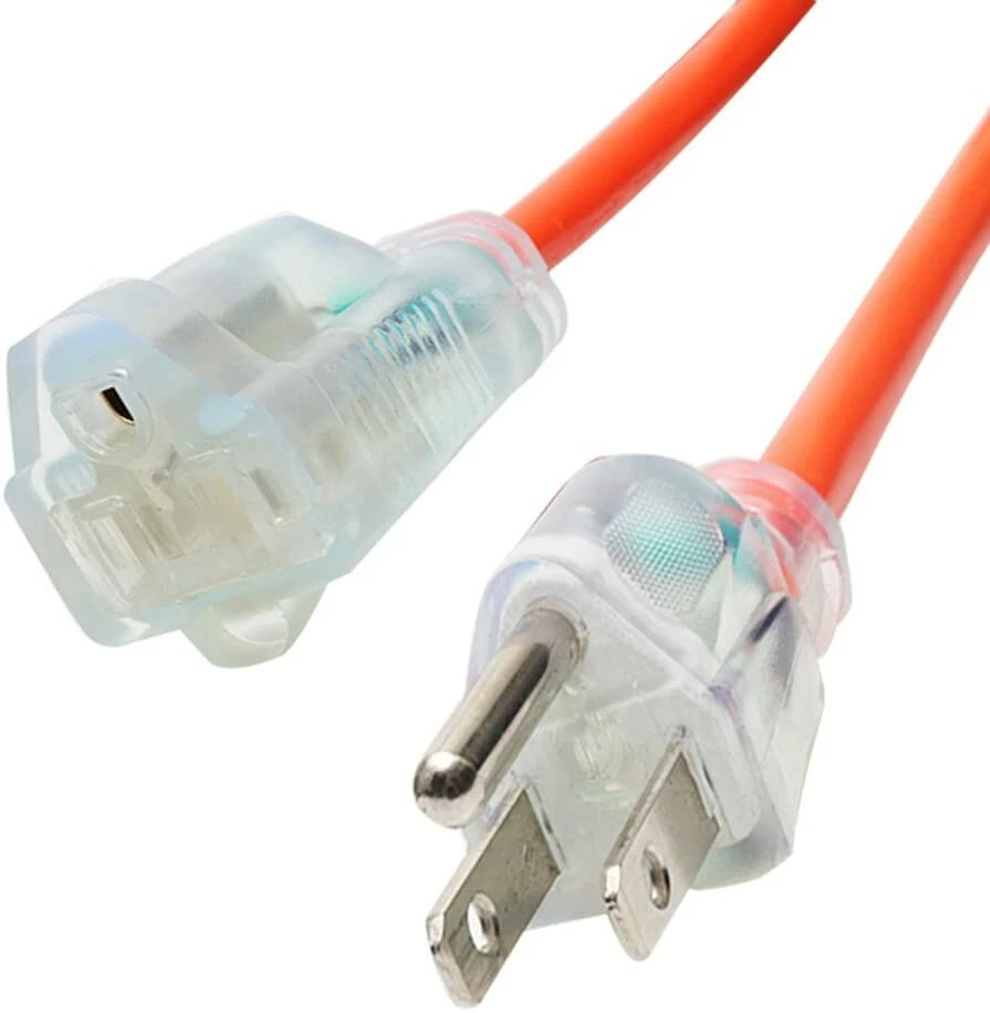 KMC 16AWG Power Outdoor Extension Cord with Night Light 2 Pack - 10 Feet 16/3 - Image 3 of 4