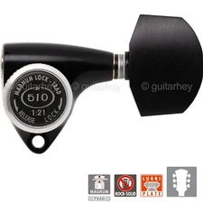 NEW Gotoh SGV510Z-EN01 MGT L3+R3 LOCKING Tuners Set 21:1 Gear Ratio 3x3 - BLACK