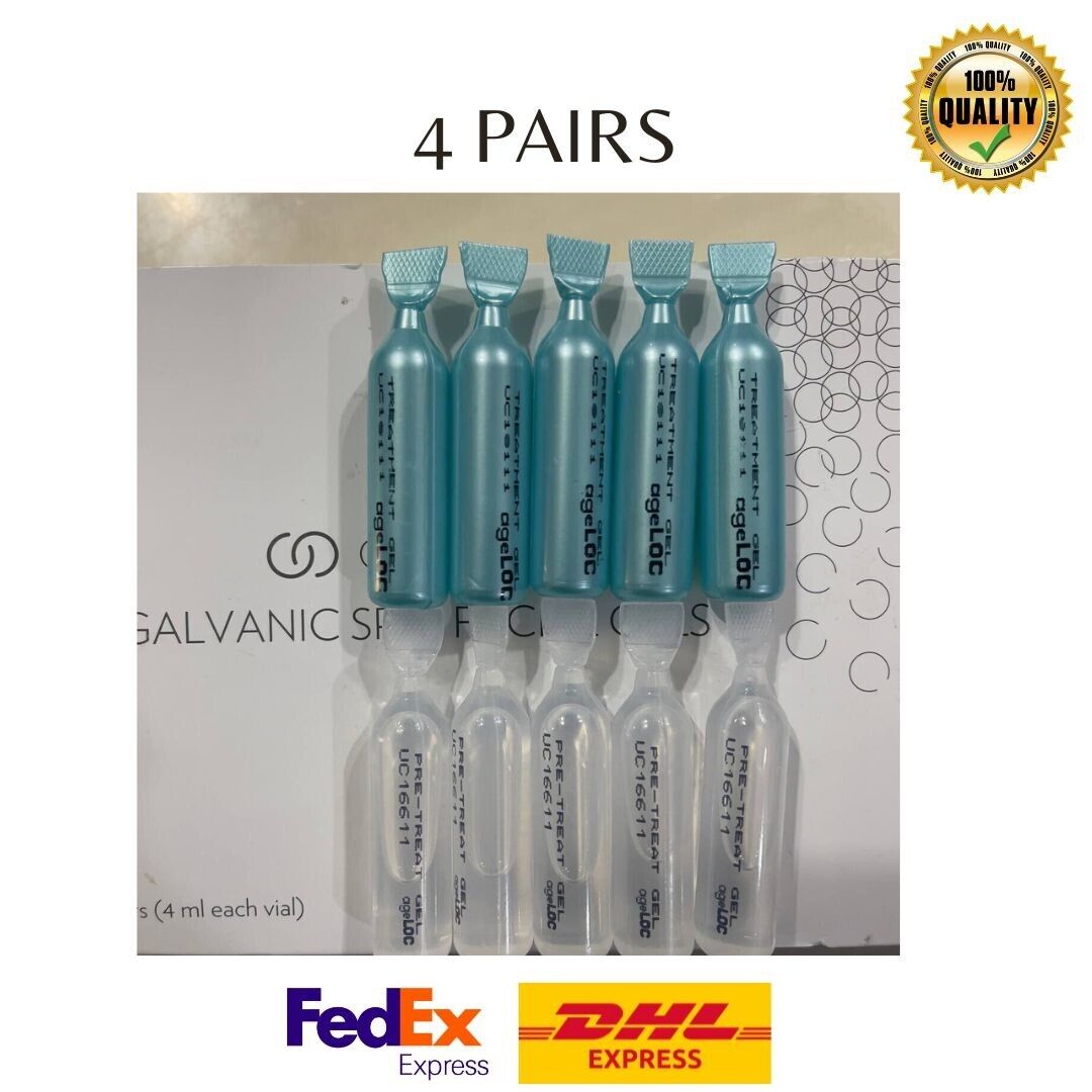 Authentic Nuskin NU Skin ageLOC Galvanic Spa Facial Gels 4 PAIRS Without BOX Authentic Nuskin NU Skin ageLOC Galvanic Spa Facial Gels 4 PAIRS Without BOX