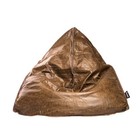 Beanz | Easy Bean | Raw Edge | Faux Leather | Caramel