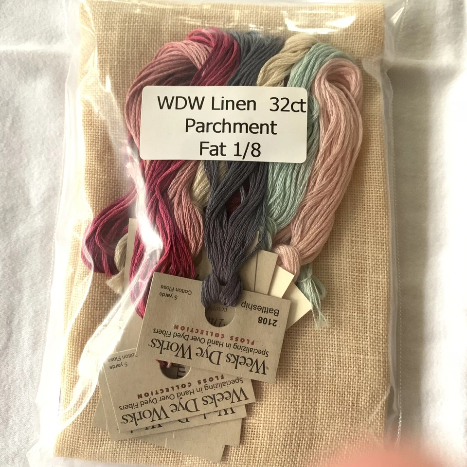 Lizzie Kate Be Your Own Kind Of Beautiful Cross Stitch Pattern Floss Fabric Nip - Image 3 of 4